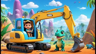 I’m an Excavator – Digging Dino Bones | Fun Dinosaur Construction Song for Kids