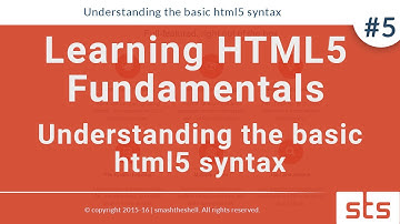 Understanding the basic html5 structure| HTML Tutorials Series 2016 #5