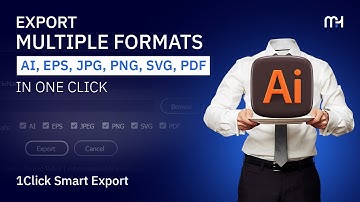 Export Multiple Formats in Adobe Illustrator | 1Click Smart Export