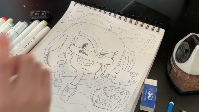 I drawed dark sonic by AN_IS0LAT3D_S0UL on Sketchers United