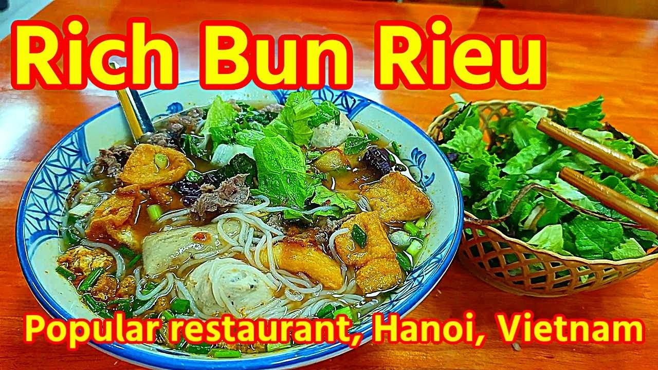 Popular Bun Rieu Restaurant in Hanoi