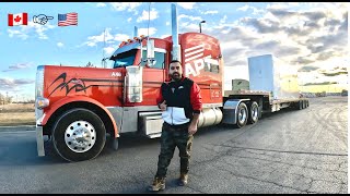 PETERBILT pe First trip or American Border pe kaand ho gya | Canada to USA trucking