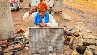 71 Year Old Man Rebuilt The Radiator With OldFashioned Way  Amazing Process