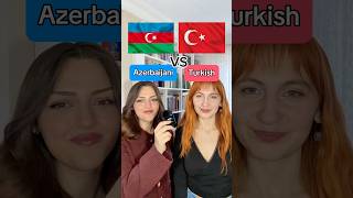 Turkish vs Azerbaijani 🇹🇷❤️🇦🇿Which language should we do next? #turkish #türkçe #azerbaijani