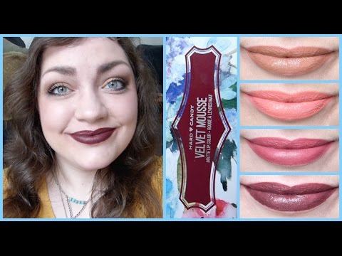 Видео: Hard Candy Velvet Mousse Hibiscus Matte Lip Color Review