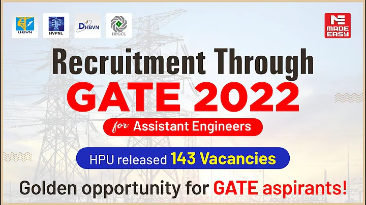 Haryana Power Utilities | Recruitment of Assistant Engineers through GATE 2022 | JOB BOX | MADE EASY