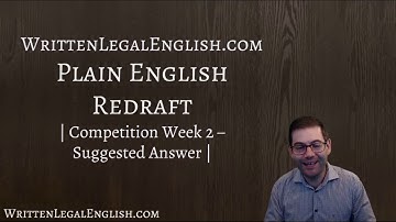 How to write plain language 2 - Suggested answers