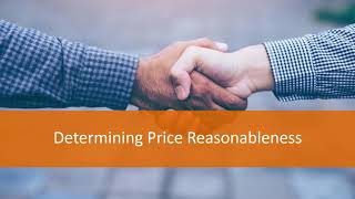 Webinar: Evaluating Proposed Contract Prices