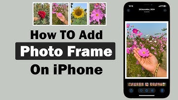 How to Add a Border Frame to Photos on iPhone | iPhone Photo frame