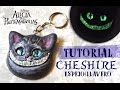 DIY Cheshire cat mirror /  key chain - Foamy moldeable - porcelana fría - cold porcelain