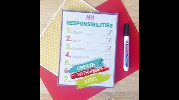 My Responsibilities Chores Chart