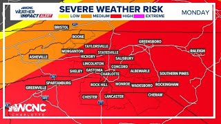 FORECAST: Scattered rain tonight, strong-to-severe storms likely Monday
