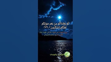 سورة البقرة من الآية (٥٥) الى الآية (٥٧) بصوت القارئ #محمد_اللحيدان @almuminin_walmuminat