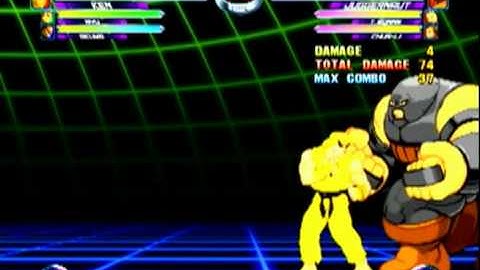 MvC2: Ken 38 hit combo