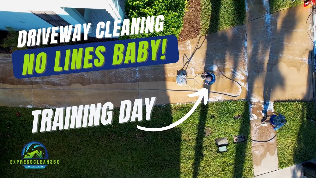 Driveway Cleaning in Nocatee, NO LINES! 