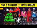 TOP 3 HIDDEN CHANGES AFTER OB40 UPDATE😲 | 99% PLAYERS DON&#39;T KNOW | GARENA FREE FIRE