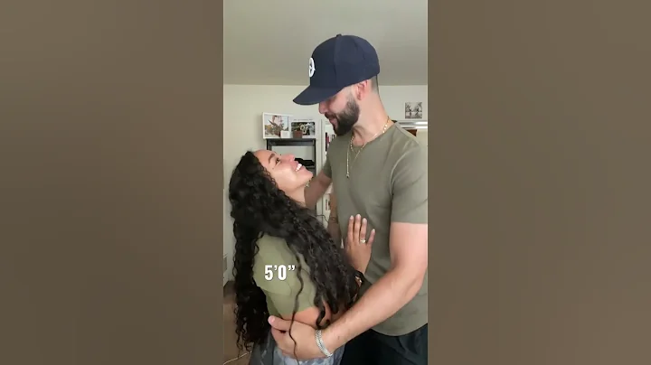 Major Height Difference| Guess our height B4 Video Reveal! #coupleshorts #shorts30