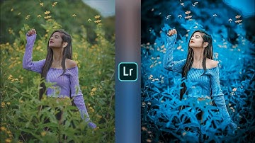 Lightroom realistic dark and blue effect photo editing tutorial  lightroom background colour change
