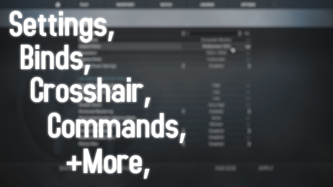 Crosshair CS go Commands. Go to settings.