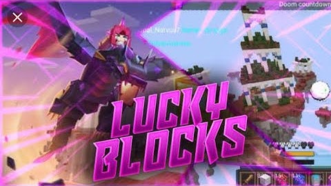 Playing lucky blocks (blockman go blocky mods)