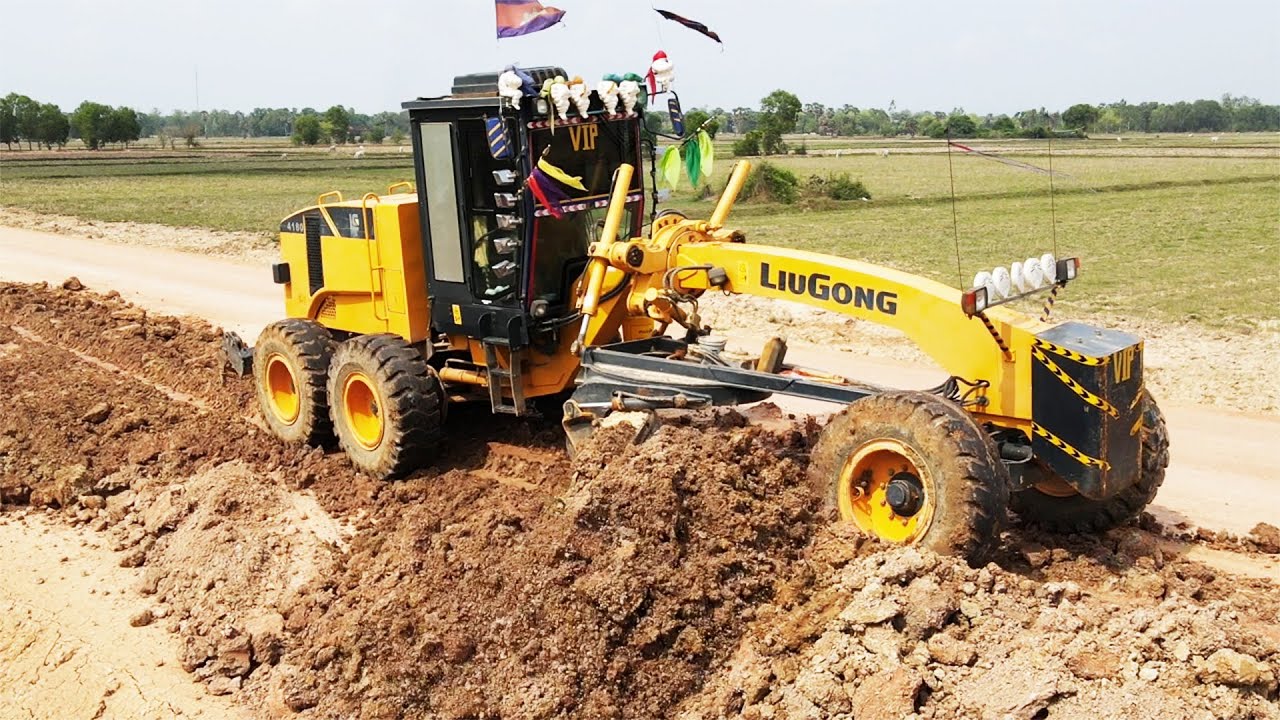 Wonderful Motor Grader Best Work Building Foundation Road, Construction ...