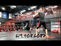 Boxing drills on the mitts with Coach Bizz