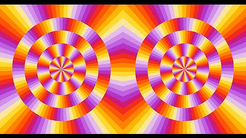 Rotating  circles and spheres - Optical Illusion - Peripheral Drift Illusion - 4K