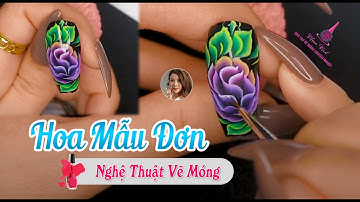 Cọ bản 3d, học nail cho người mới bắt đầu, vẽ móng, nail art | nga mona nail