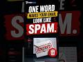 One Word That Makes Your Resume Email Look Like Spam (Fix Your Subject Line) #prepwind
