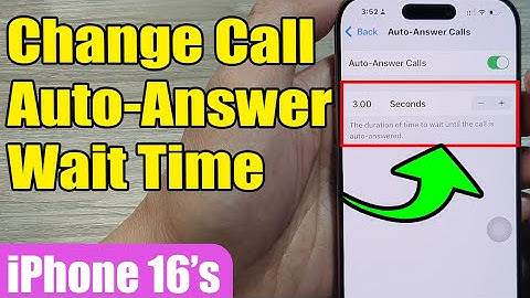 📞 How to Change Call Auto-Answer Wait Time ⏱ on iPhone 16/16 Pro/Max/Plus (iOS 18)