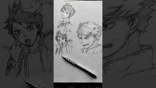 Oikawa😏🏐Part 1. #haikyuu #volleyball #sports #deportes #oikawatooru #oikawa #anime #drawing #sketch