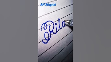 Rita name-ultrabeautiful cursive writing#calligraphy#shorts#handwriting practice#youtubeshorts#viral