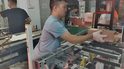 Full slipcase making process video, slide box making machine, drawer box making machine