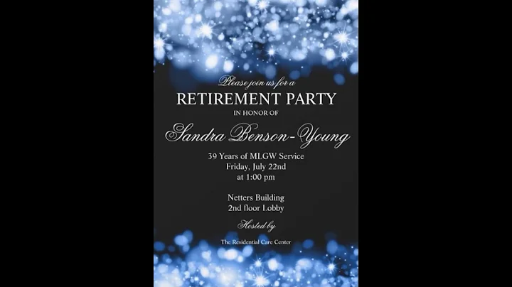 Sandra Benson -Young's Retirement Party, Friday, J...