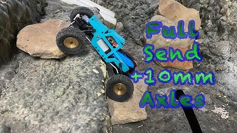 Full Send +10mm MONSTER axles! Liam’s SCX24 gets an upgrade