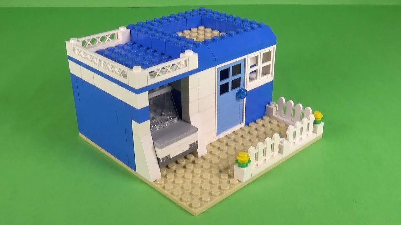 LEGO House with Garage (002) - LEGO Basic Bricks How To Build -