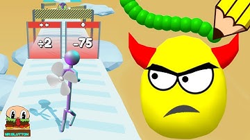 Draw To Smash | Tall Man Run - Android, iOS All Levels Gameplay Walkthrough