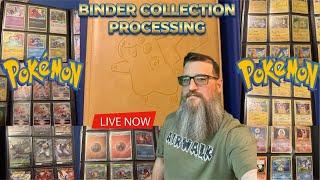 🔴LIVE #POKEMON - Processing a Binder #collection &amp; Halftime Busting Open Chaos Rising Mini Tins