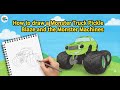 How To Draw A Monster Truck Pickle Blaze And The Monster Machines How To Draw A Monster Truck Pickle Blaze And The Monster Machines