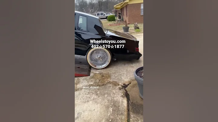 Buick. Grand National on 22x8 , 22x10 Staggered Spokes and Vogues.