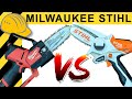 STIHL vs MILWAUKEE! KLEINSTE KETTENSÄGEN DER WELT im DUELL! | WERKZEUG NEWS #132