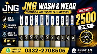 🔥 JNG Summer Wash & Wear Collection 2026 | Original Soft Fabric | Rs.2500 Only | Zeeshan Cloth Store screenshot 4