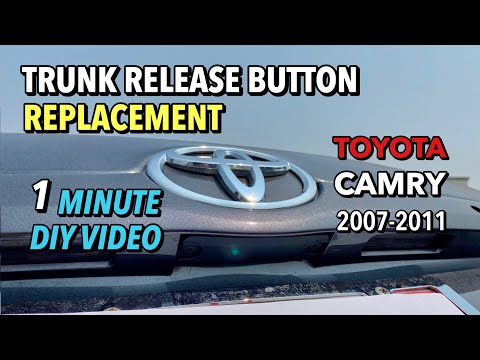 Toyota Camry – Trunk Release Button Cover Replacement – 1 Minute DIY Video