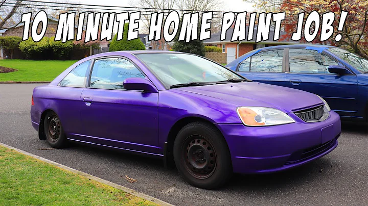 How To Paint A Car At Home in 10 Minutes!