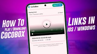 How to play / Open Cocobox link in ios / Windows screenshot 2