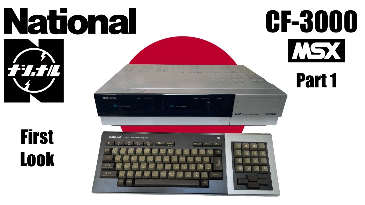 🇯🇵 National ナショナル CF-3000 MSX Computer: Part 1 (First Look