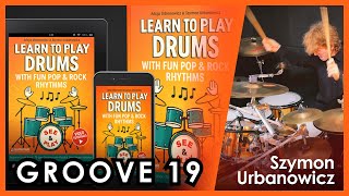 GROOVE 19 ⬇️ Songs Below - Easy Drum Lesson for Beginners | Learn to Play Pop & Rock Book for Kids