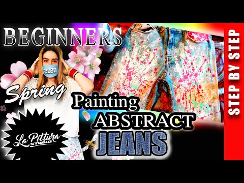 Make Your Jeans Worth $500 | Customize Your Denim Jean with Acrylic Paint | Denim Trend 2020: DIY