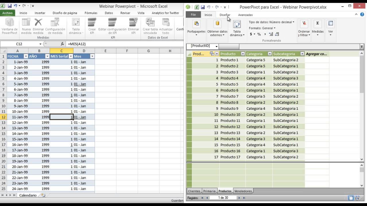 Pivot Tables: Traditional vs Using Powerpivot - YouTube