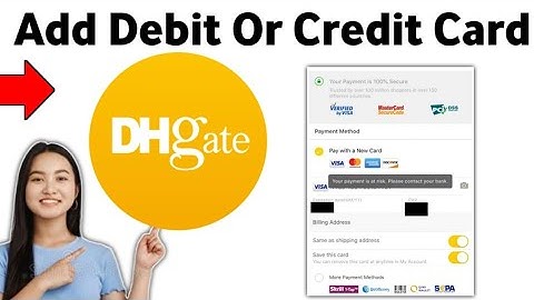 How To Add Debit Or Credit Card On DHgate 2025